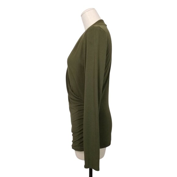 Nomads Hemp Wear Aura Long Sleeve Tee Dark Leaf Green Sz Medium - Picture 3 of 7